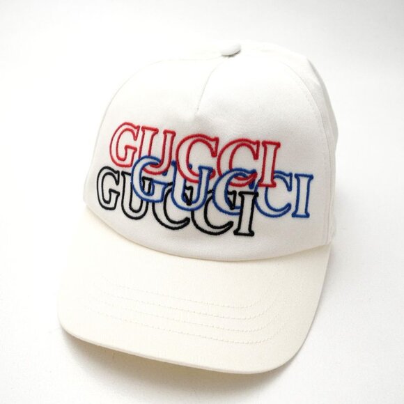 Gucci Never Usedmade in 2024 Cap Size L 59 Logo Embroidery White main image 8